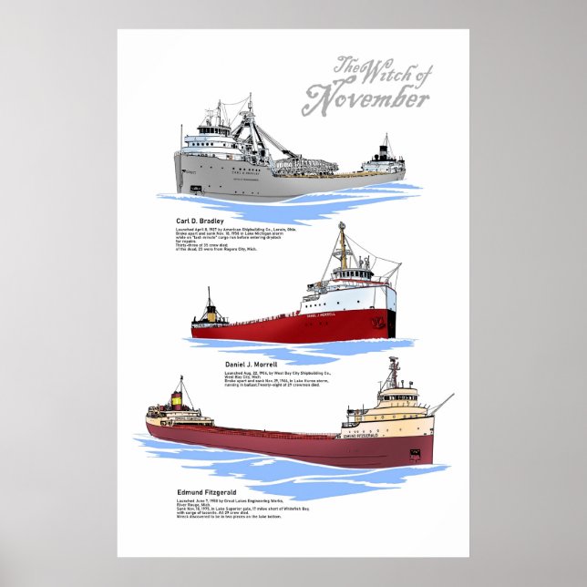 Three famous wrecks history poster (Vorne)