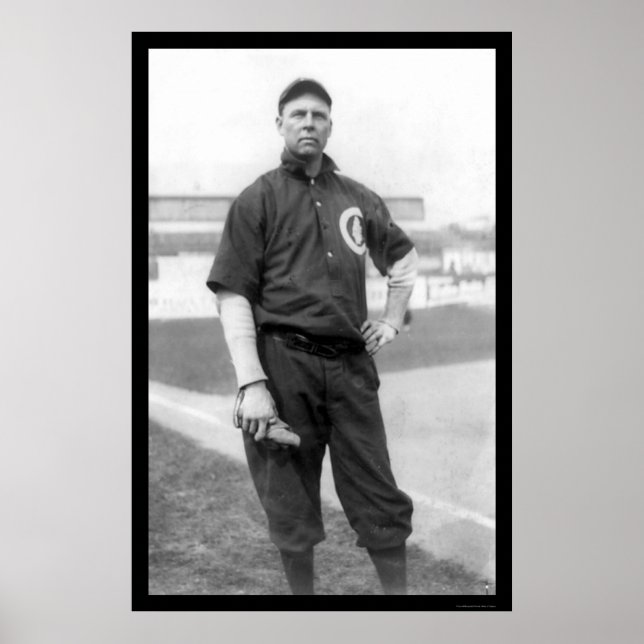 Three Finger Brown Cubs Baseball 1910 Poster (Vorne)