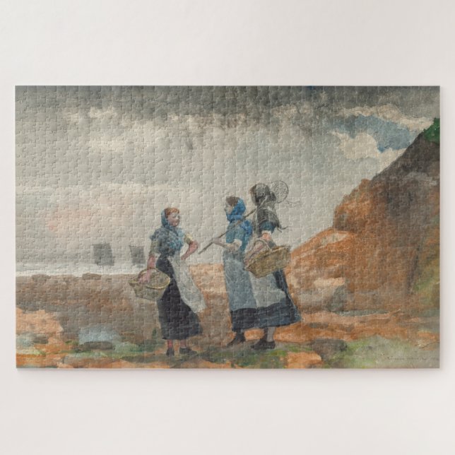 Three Fisher Girls (in Tynemouth, Northumberland) Puzzle (Horizontal)