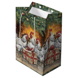 Three French hens Gift bag Mittlere Geschenktüte