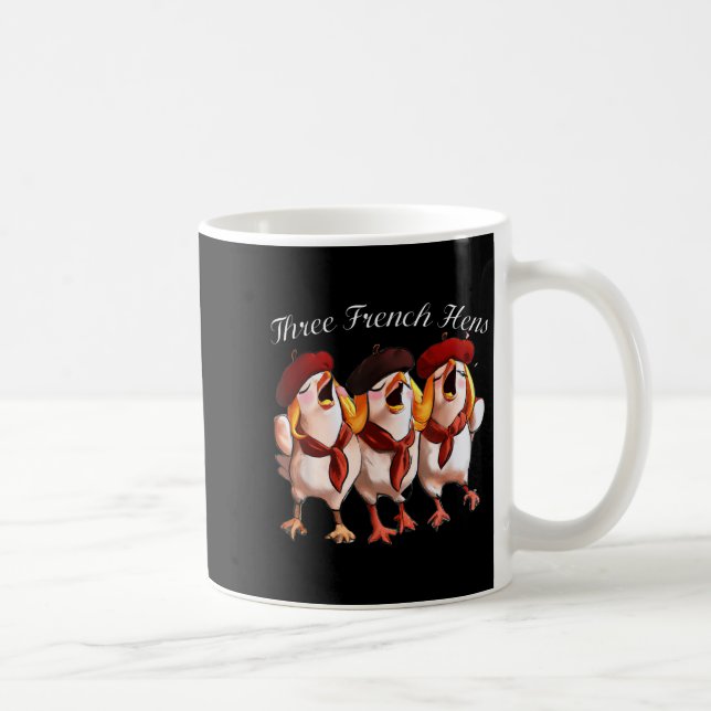 Three French Hens Singing The 12 Days Song, Christ Kaffeetasse (Rechts)
