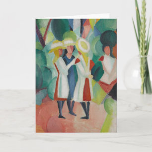 "Three Girls" Art Grußkarte Karte