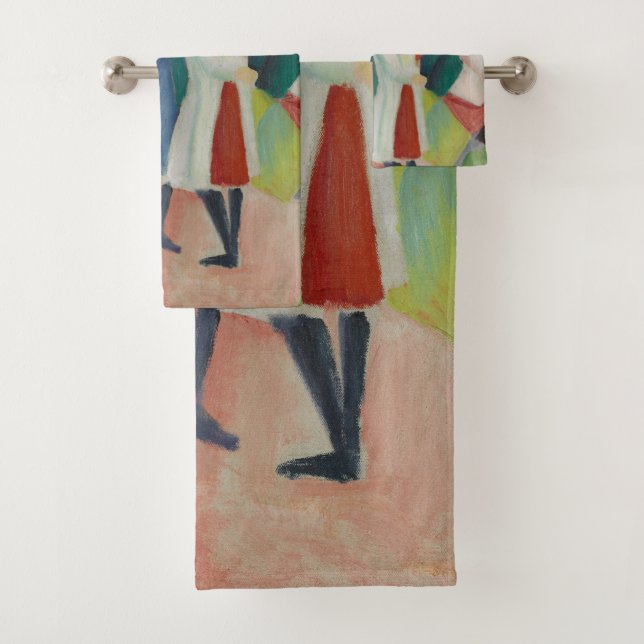 "Three Girls" Art-Handtuch-Set Badhandtuch Set (Insitu)