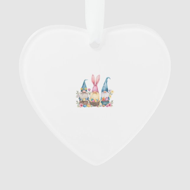 Three Gnome Easter Gnome Easter Egg T-Shirt Ornament (Vorderseite)