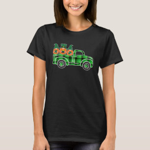 Three Gnome Truck Buffalo Kariert Happy St Patrick T-Shirt