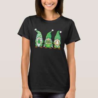 Three Gnomes Lucky Kleeblatt St Patrick's Day Gnom T-Shirt