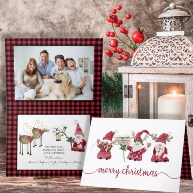 Three Gnomes Reindeer Watercolor Weihnachten Karie (Von Creator hochgeladen)