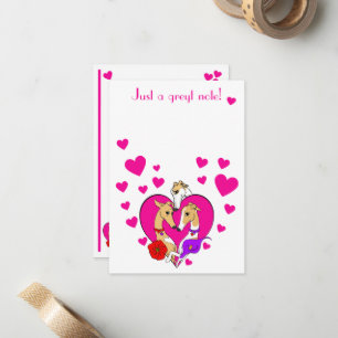 Three Gorgeous Greyhounds Valentine Mitteilungskarte