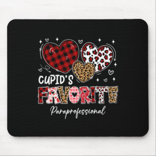 Three Hearts Cupids Lieblings-Hilfskraft Val Mousepad