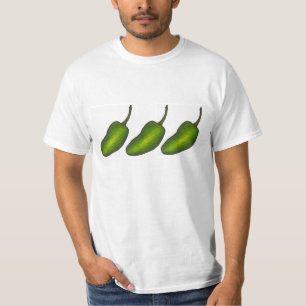 Three Jalapenos Spicy Green Jalapeño Pepper Feinsc T-Shirt