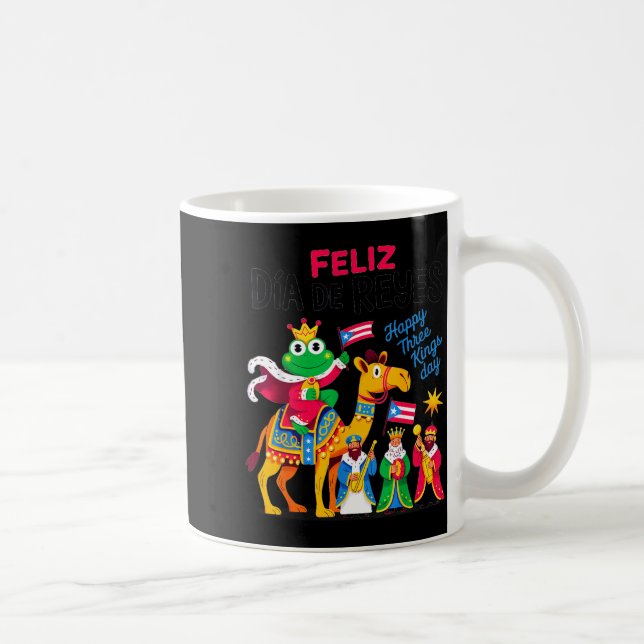 Three Kings Day Puerto Rican &amp; Coqui Frog Bori Kaffeetasse (Rechts)