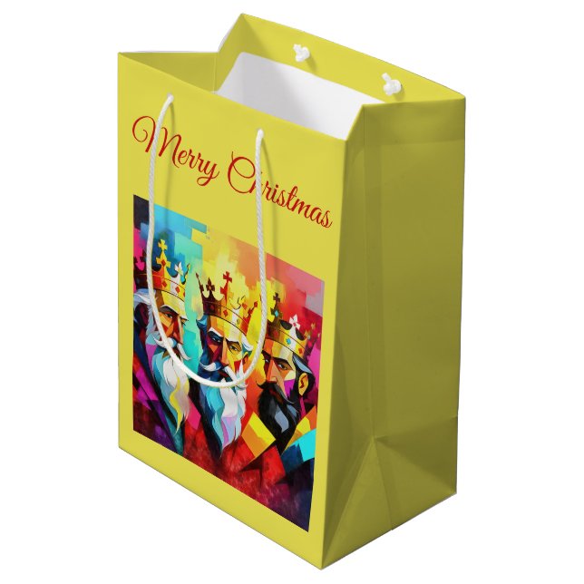 Three Kings Mittlere Geschenktüte (Rückseite Schrägansicht)