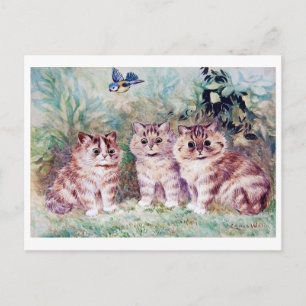 Three Kittens, Louis Wain Postkarte