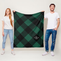 Three Letter Monogram Green Buffalo Karo
