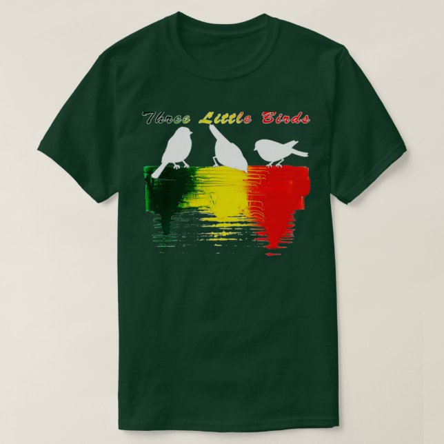 Three Little Birds Africa Music Reggae Rasta 1  T-Shirt (Design vorne)