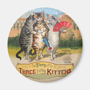 Three Little Kittens Mutter Gänsevorführung Magnet