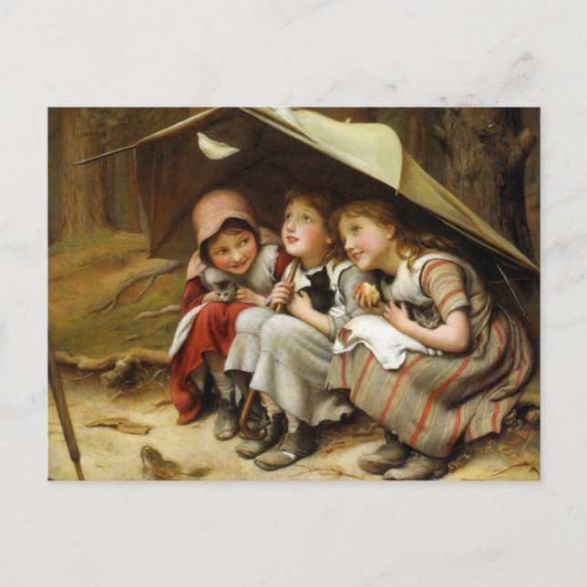"Three Little Kittens" Postkarte (Vorderseite)