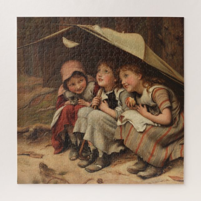 Three Little Kittens (von Joseph Clark) Puzzle (Vertikal)
