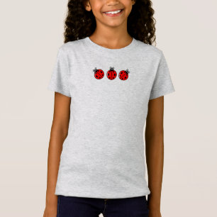 Three Little Ladybugs - Girls' Fine Jersey T - Shi T-Shirt