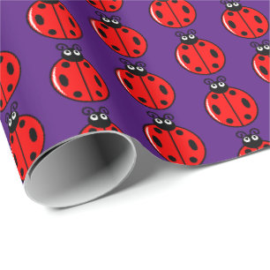 Three Little Ladybugs - Matte Wrapping Paper Geschenkpapier