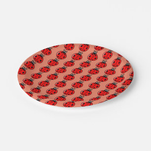 Three Little Ladybugs - Paper & Party Plate Pappteller