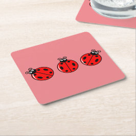 Three Little Ladybugs - Paper Untersetzer