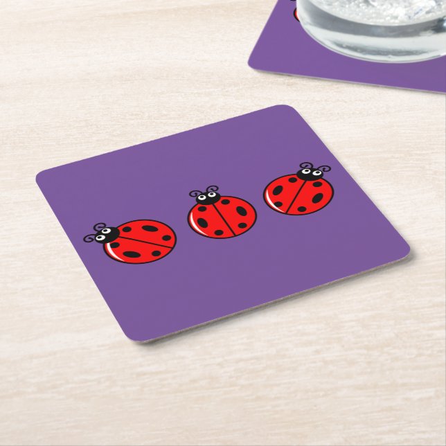 Three Little Ladybugs - Paper Untersetzer (angewinkelt)