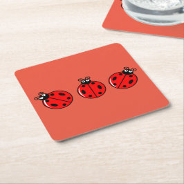 Three Little Ladybugs - Paper Untersetzer