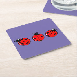 Three Little Ladybugs - Paper Untersetzer