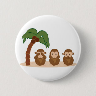 Three little monkeys - drei Spielhöschen Button