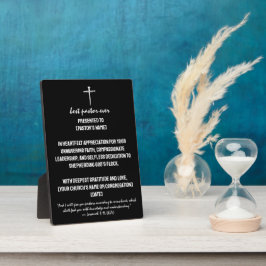 Three Nails Bester Pastor je Christlich Award Fotoplatte