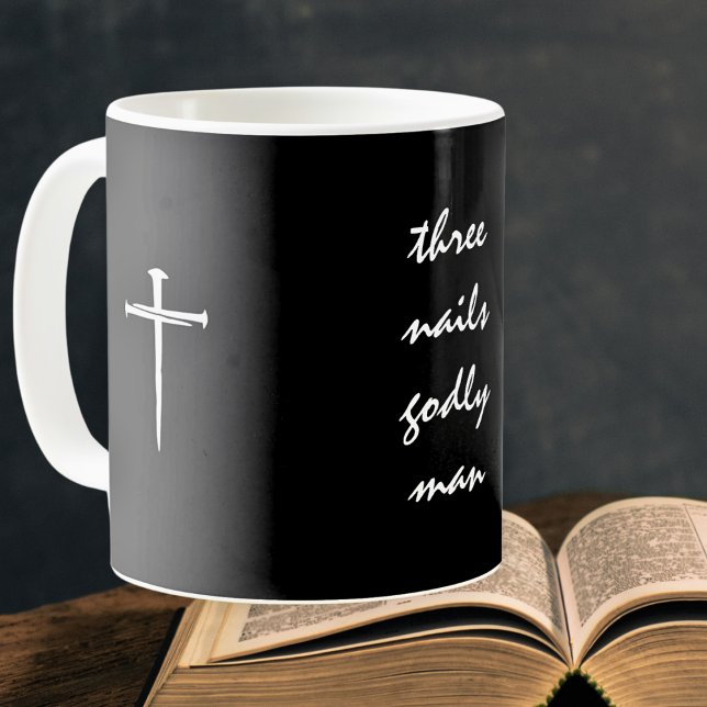 Three Nails Goly Man Christlich Kaffeetasse (Von Creator hochgeladen)
