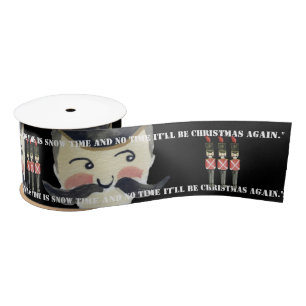 Three Nut Crackers Christmas Ribbon Satinband