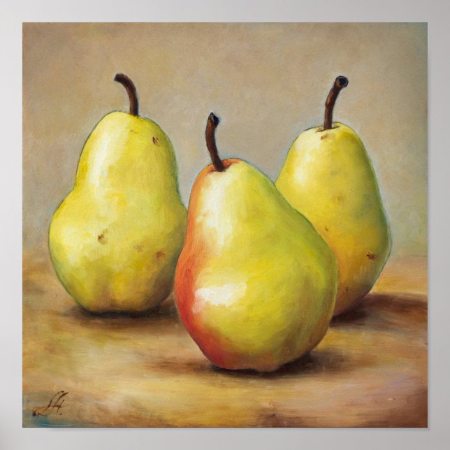 Three Pears Poster (Vorne)