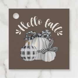 Three Pumpkin Hello Fall Geschenkanhänger