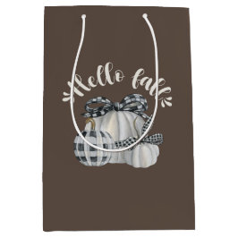 Three Pumpkin Hello Fall Mittlere Geschenktüte