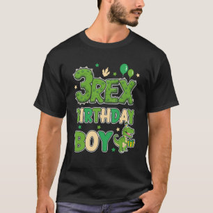 Three Rex 3. Geburtstag Junge Third T-Rex Dinosaur T-Shirt