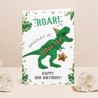 Three Rex Dinosaur 3. Geburtstag