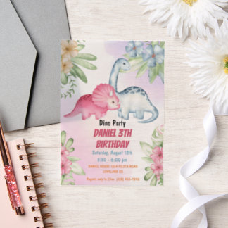 Three Rex Kids Dinosaurier 3. Geburtstags-Party