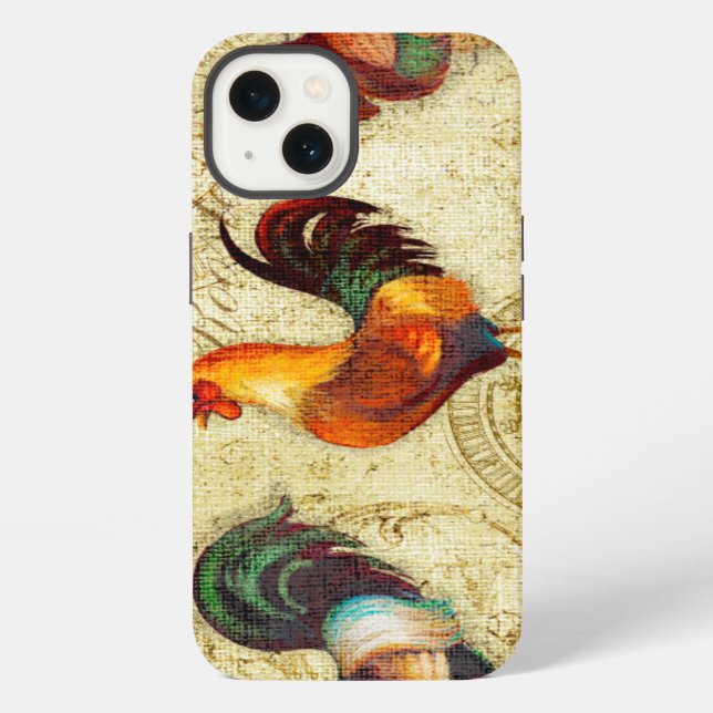 Three Roosters iPhone Hülle (Rückseite)