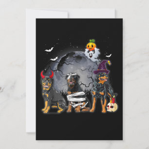 Three Rottweilers Satan Witch Mummy Halloween Cost Ankündigung