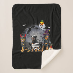 Three Rottweilers Satan Witch Mummy Halloween Cost Sherpadecke
