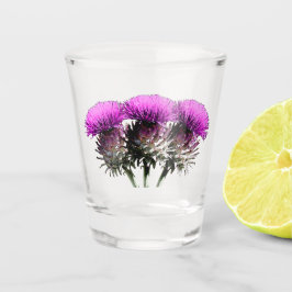 Three Scottish Thistles Schnapsglas