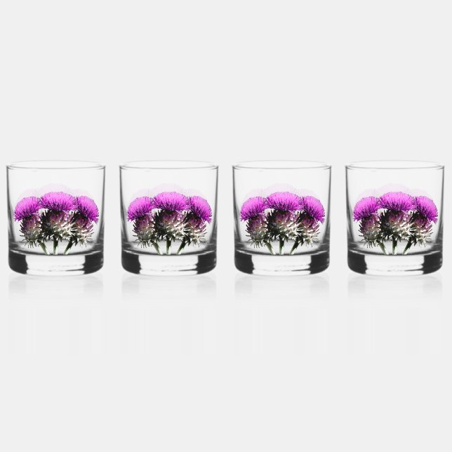 Three Scottish Thistles Whiskyglas (Vorderseite)