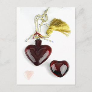 Three Shiny Hearts Postkarte