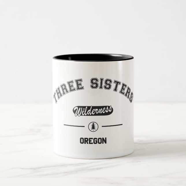Three Sisters Wilderness Zweifarbige Tasse (Mittel)