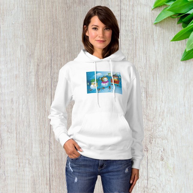 Three Snowman Womens Hoodie (Von Creator hochgeladen)