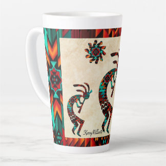 Three Southwest Kokopelli Latte Tasse