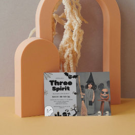 Three Spirit Halloween 3. Geburtstags Party Einladung