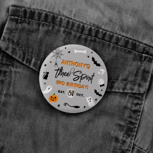 Three Spirit! Halloween 3. Geburtstagsfeier-Gesche Button